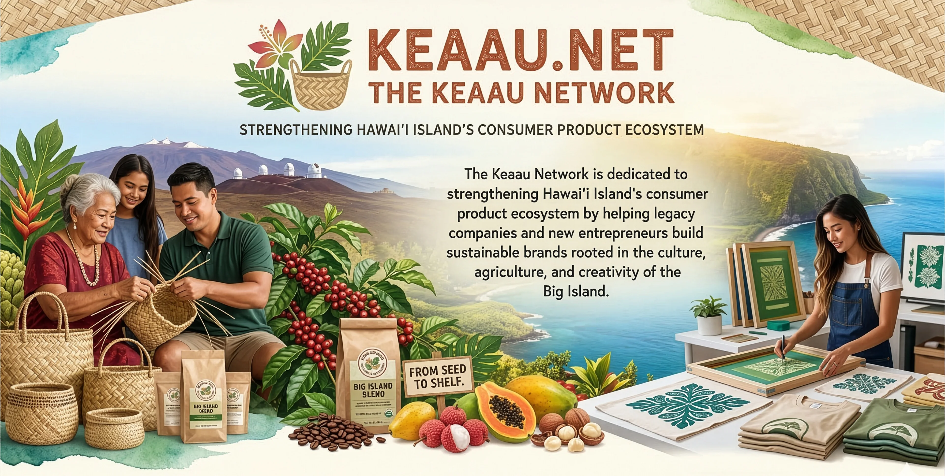 The Kea'au Network hero collage